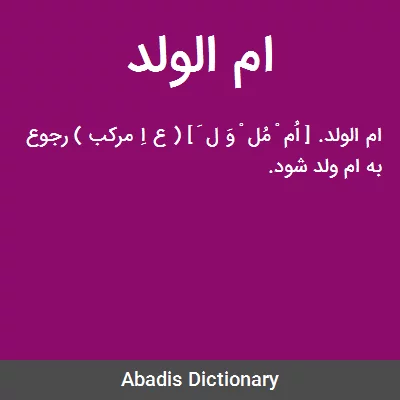 معنی ام الولد